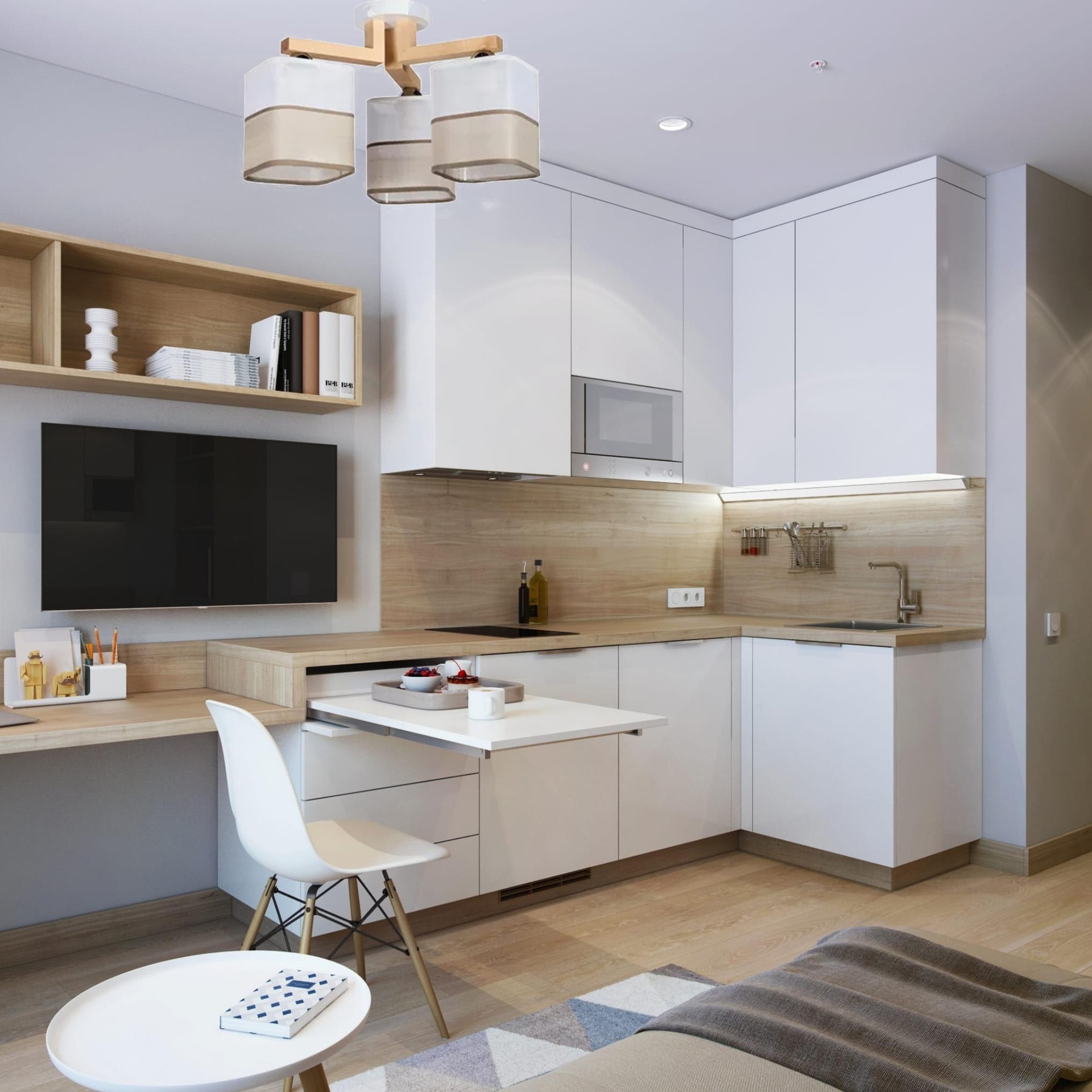 Фото кухонь в современном стиле в квартире угловая