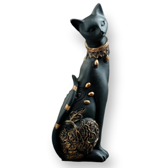 Фигура "Кошка" черная, 20х8см 5312201